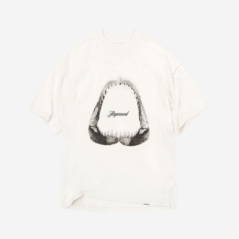 REPRESENT SHARK JAWS TEE WHITE