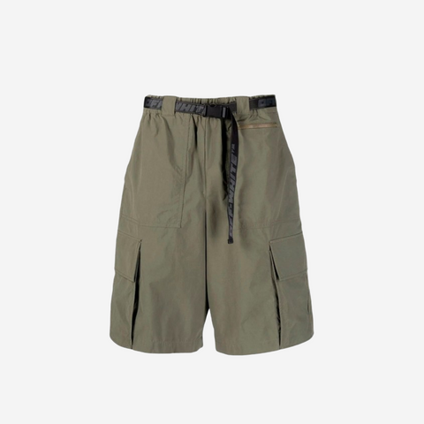 Off-white khaki cargo shorts
