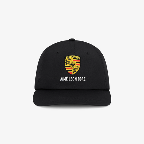 PORSCHE X AIME LEON DORE NYLON LOGO HAT JET BLACK