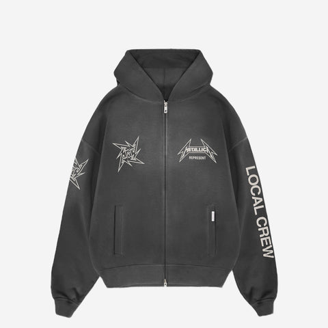 Represent X Metallica Local Crew Zip Hoodie