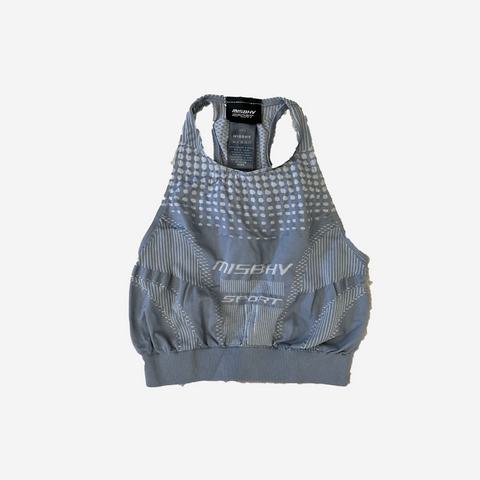 MISBHV JACQUARD SPORT BRA BLUE