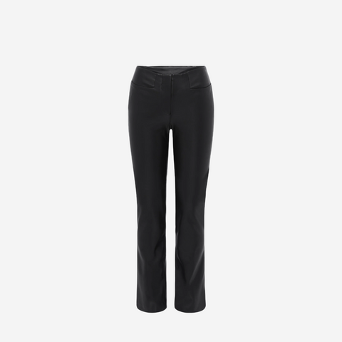 KHY FAUX LEATHER TROUSER BLACK