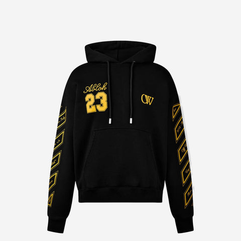 OFF-WHITE BLACK SKATE FIT ZIP HOODIE