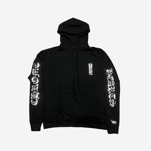 Chrome Hearts 1988 logo black SILVER Hoodie