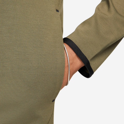 Nike Tech Fleece Lightweight Olive Zip Hoodie