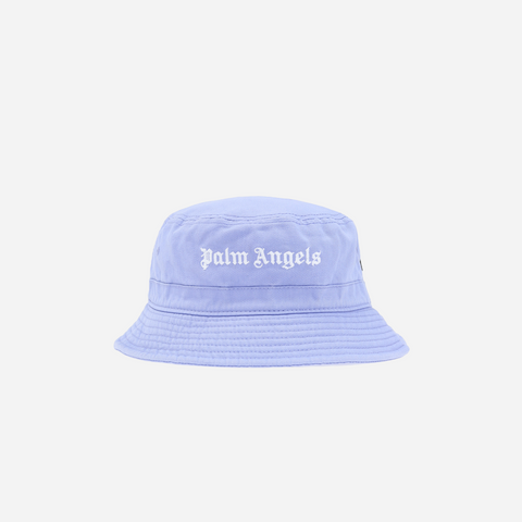 PALM ANGELS Twill Bucket Hat In Light Blue