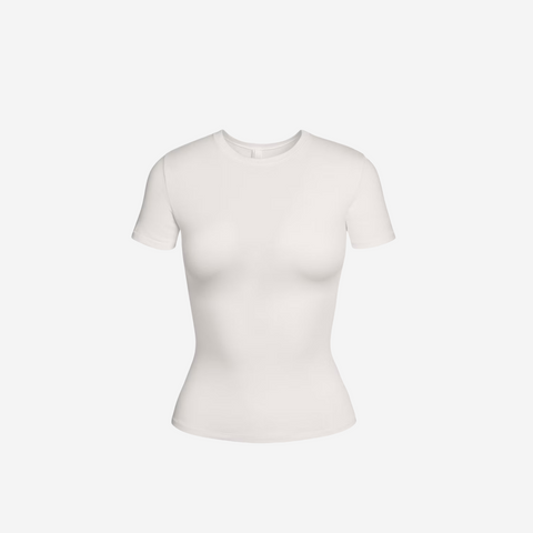 SKIMS COTTON JERSEY T-SHIRT MARBLE