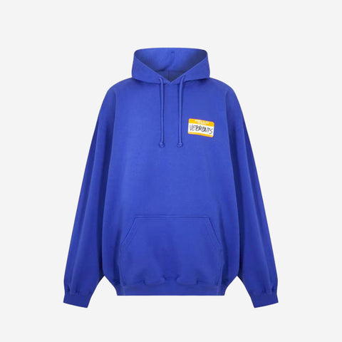VETEMENTS My name is logo Hoodie