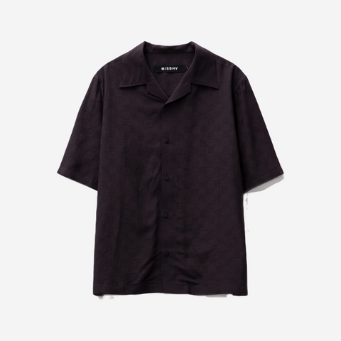 MISBHV MONOGRAM VISCOSE SHIRT WASHED BLACK