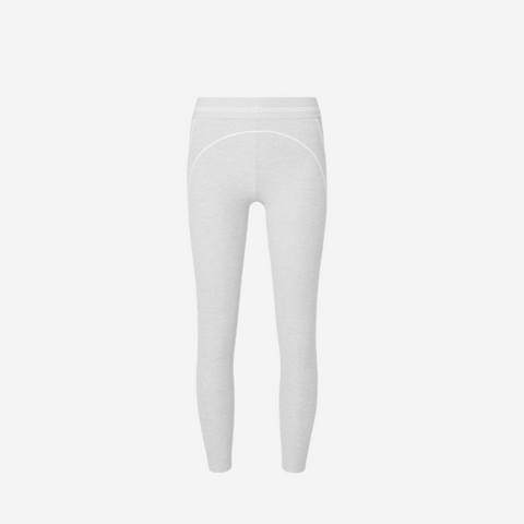 alo yoga 7/8 High-Waist Alosoft Heart Throb Legging Grey