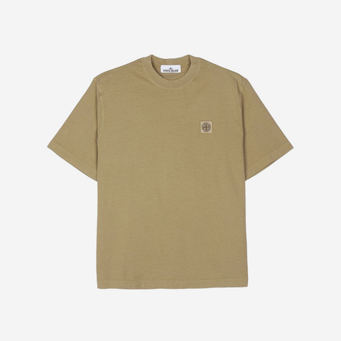 STONE ISLAND GARMENT DYED T-SHIRT BISCUIT