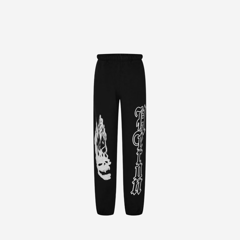 HERON PRESTON SKULL FLAME SWEATPANTS