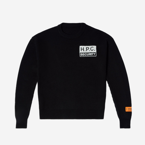 HERON PRESTON SECURITY SWEATER BLACK