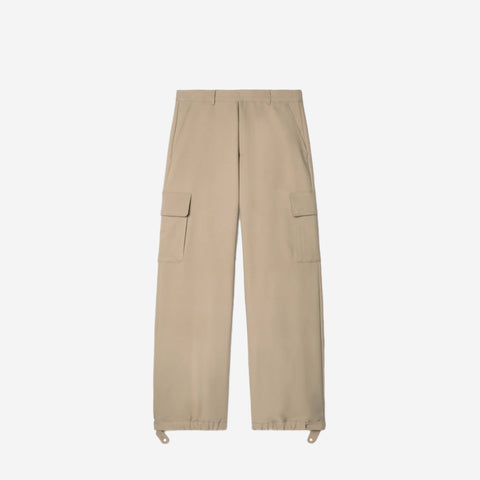 OFF-WHITE DRILL CARGO PANTS BEIGE