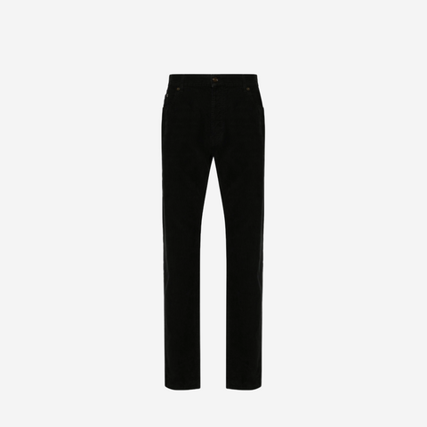 SAINT LAURENT CORDUROY PANTS BLACK