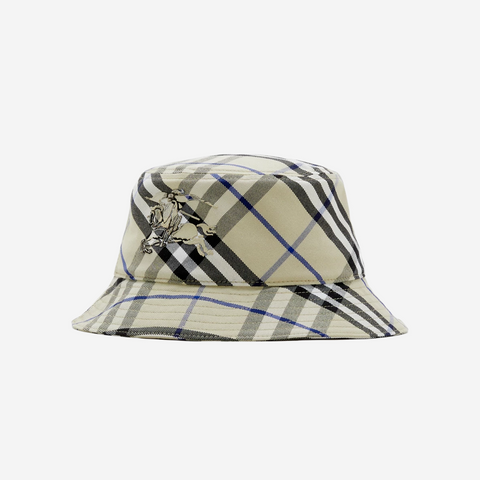 BURBERRY CHECK COTTON BLEND BUCKET HAT