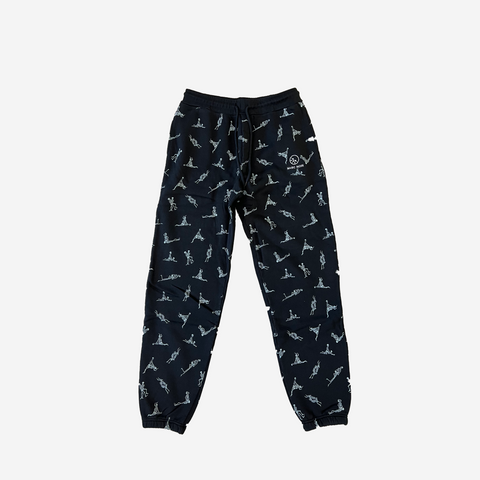 M+RC NOIR INFERNO BLACK SWEATPANTS
