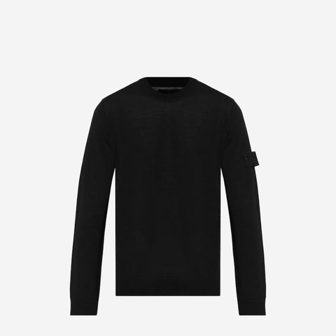STONE ISLAND GHOST PATCH SWEATSHIRT BLACK