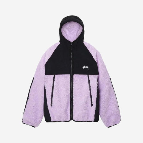 STUSSY Sherpa Paneled Hooded Jacket