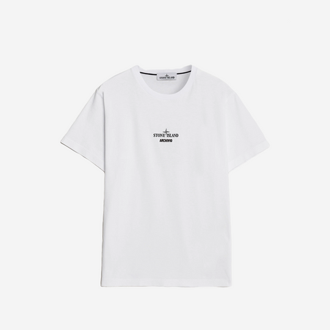 Stone Island White 'Archivio' T-Shirt