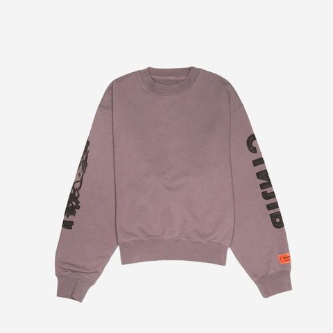 Heron Preston Flaming Skull Crewneck Grey/Black