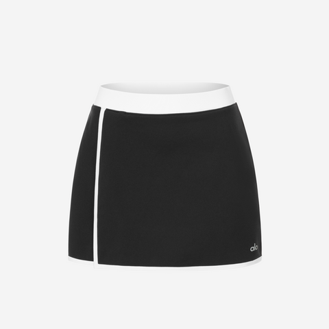 ALO YOGA AIRBRUSH STREAMLINED SKIRT BLACK/WHITE