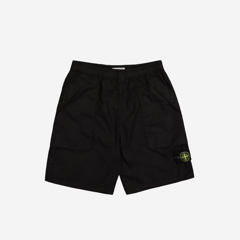 STONE ISLAND CARGO BLACK SHORTS