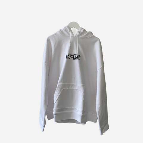 M+RC Noir Stencil White Hoodie