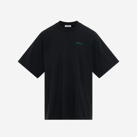 Off-White Moon Tab Oversized Fit Black T Shirt