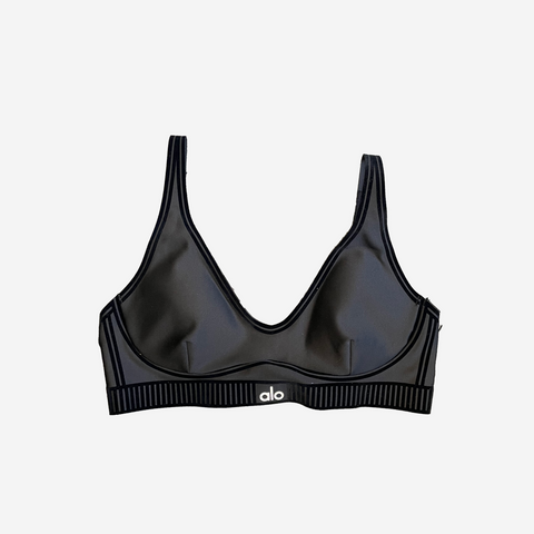 ALO YOGA AIRLIFT LINE UP BRA BLACK
