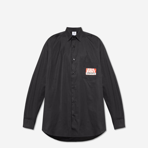 VETEMENTS FOR RENT SHIRT BLACK