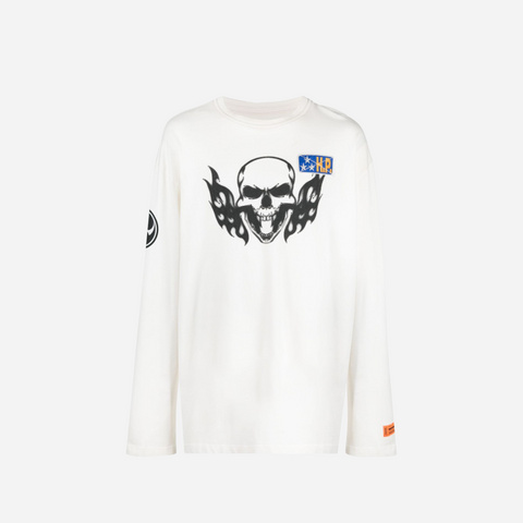 Heron Preston Flaming Skull Longsleeve