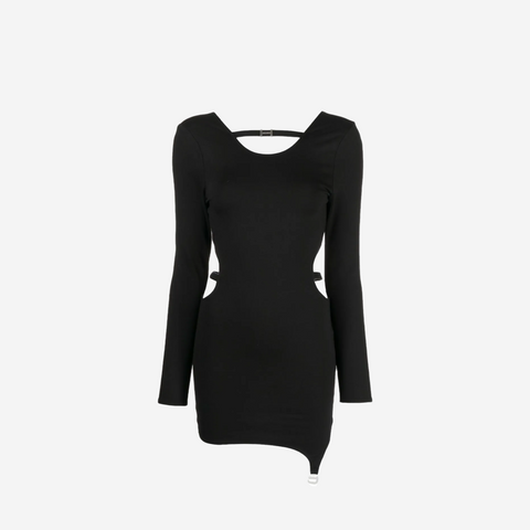 HELIOT EMIL BLACK ORDERLY MINIDRESS