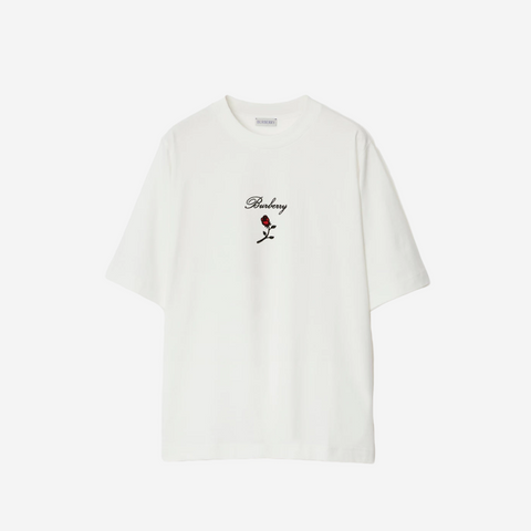 BURBERRY ROSE T-SHIRT WHITE