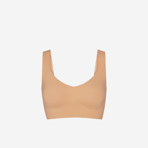 SKIMS NAKED PLUNGE LONGLINE BRALETTE OCHRE