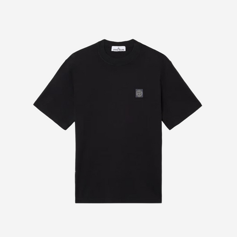 STONE ISLAND PATCH T-SHIRT BLACK