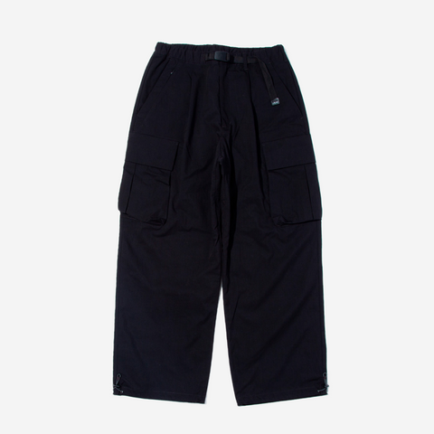 GRAMICCI WIDE LEG NYLON CARGO PANTS BLACK
