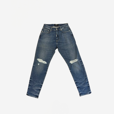 REPRESENT DISTRESSED BAGGY FIT JEANS