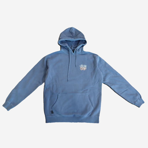 STUSSY PAIR OF DICE HOODIE LIGHT BLUE
