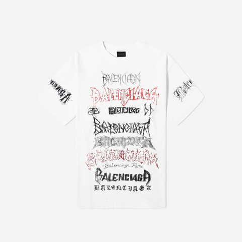 balenciaga DIY METAL WHITE T-SHIRT