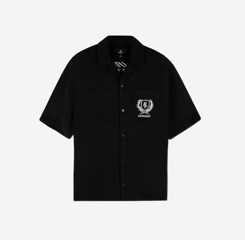 Represent Crest Shirt - Jet Black