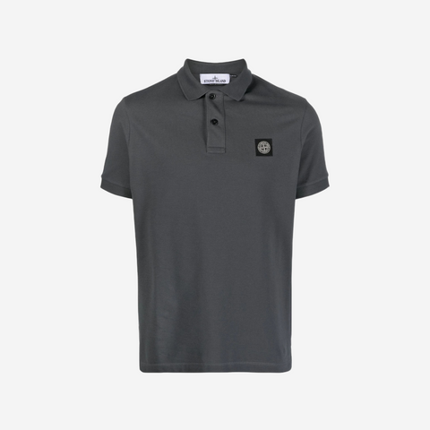 STONE ISLAND SLIM FIT POLO DARK GREY