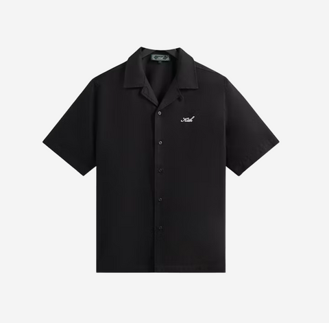 Kith Silk Cotton Thompson Camp Collar Shirt - Black