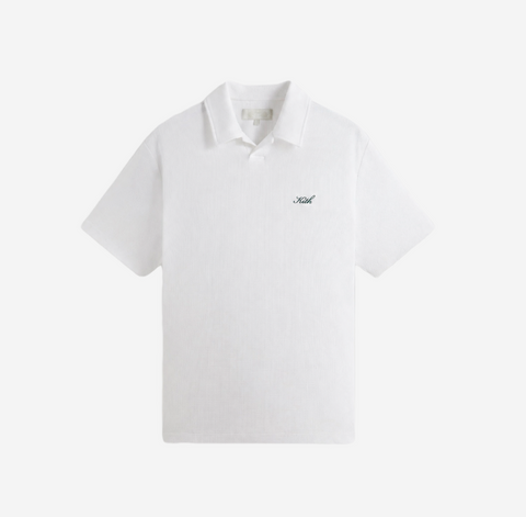 Kith Micro Waffle Drew Polo Shirt - White
