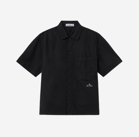 STONE ISLAND Short-Sleeve Shirt in Tela Paracadute
