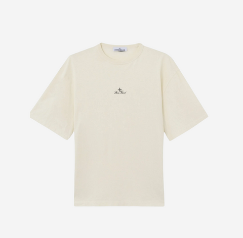 STONE ISLAND RELAXED LOGO T-SHIRT BEIGE