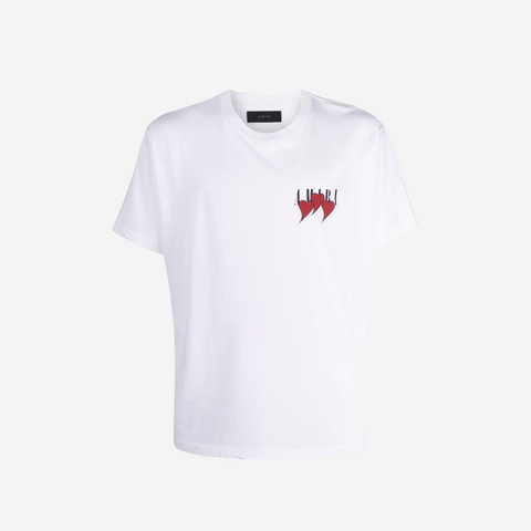 AMIRI White Three Heart T-Shirt