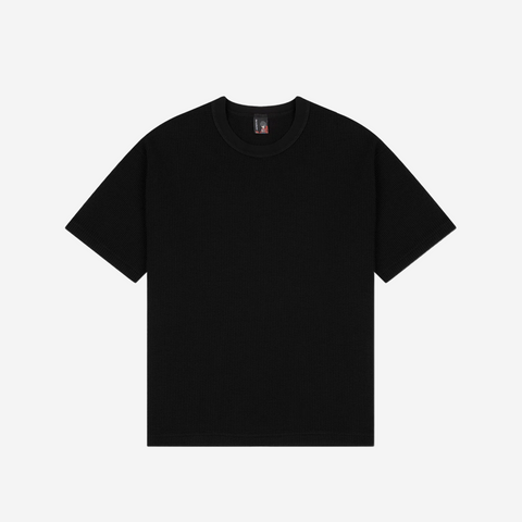 DERSCHUTZE "aziza" waffle T Shirt black