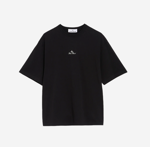 STONE ISLAND RELAXED LOGO T-SHIRT BLACK