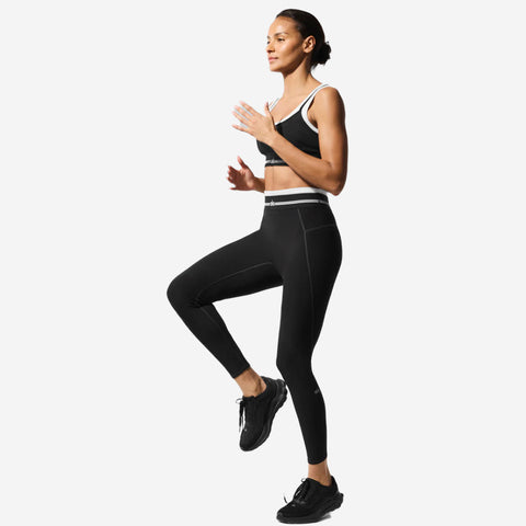 ALO YOGA AIRBRUSH HIGH-WAIST 7/8 BETTER TOGETHER LEGGING BLACK/WHITE